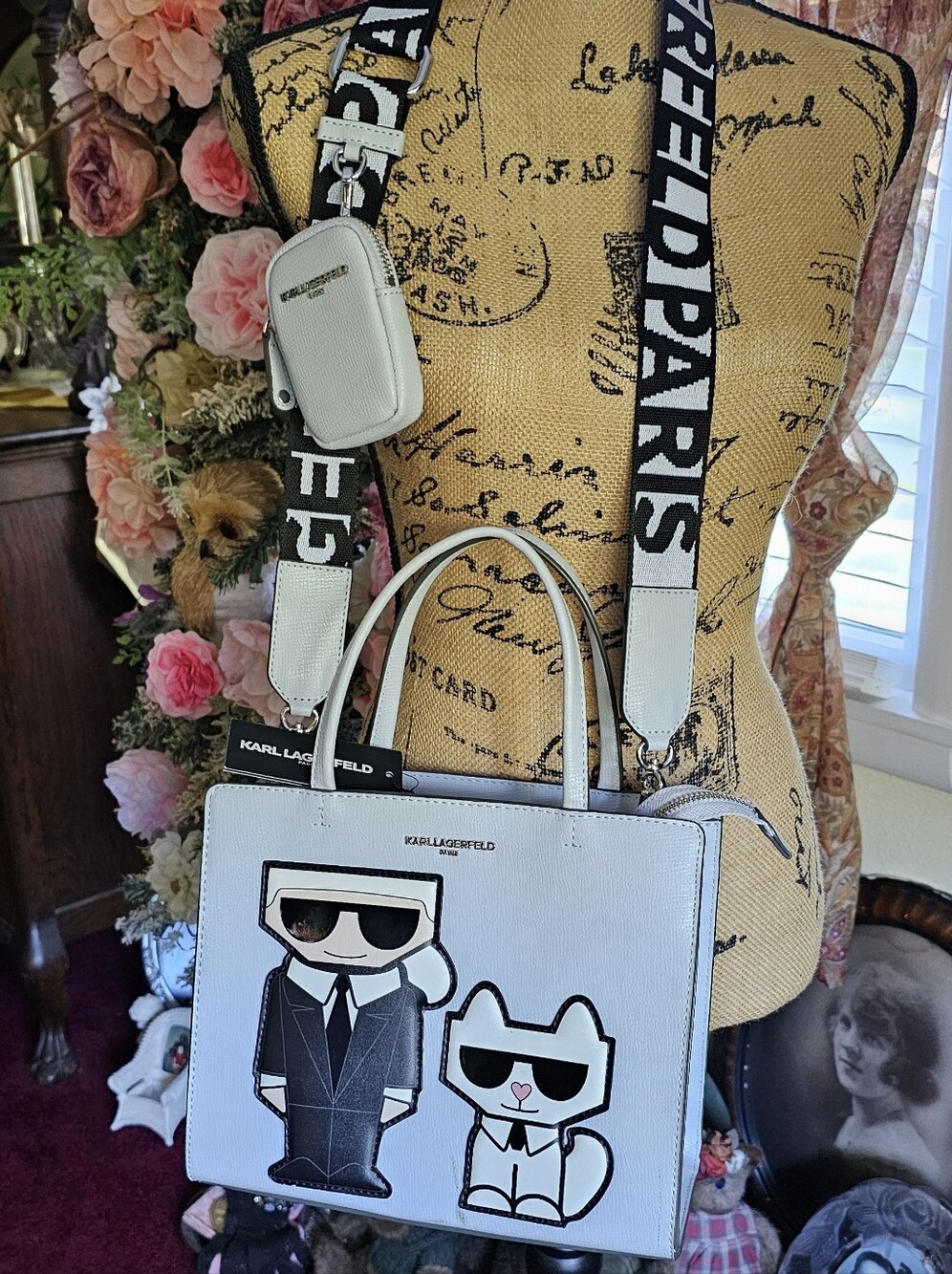 Karl Lagerfield Ice Blue Tote/Two Way